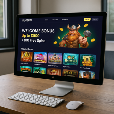 Duospin Casino - Desktop dizajn platforme - Slovenski casino
